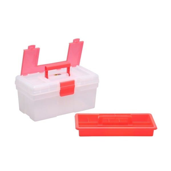 Mallette à Outils Transparente Colorée Allit