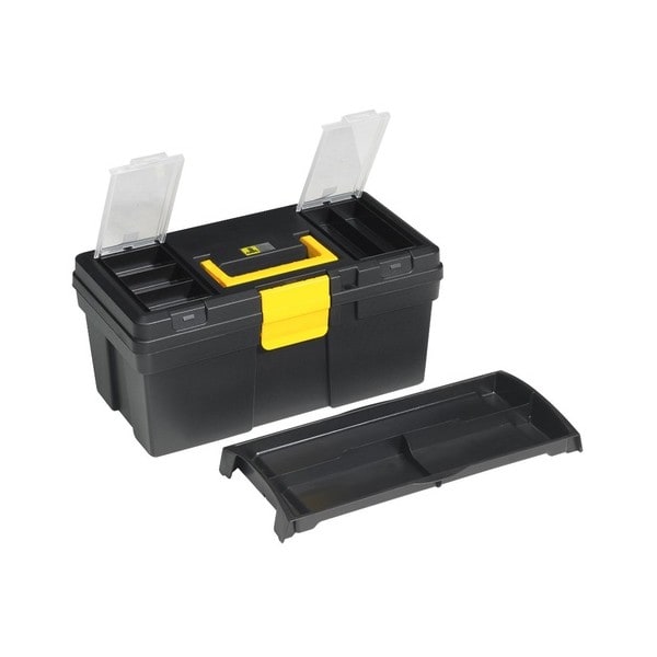 Caisse à Outils vide Noire et Jaune Allit