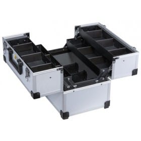 Valise à outils en Aluminium avec compartiments.