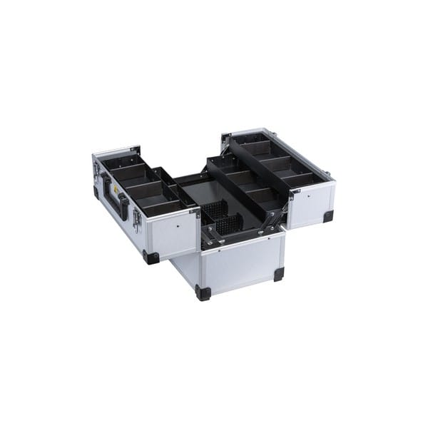 Valise à outils en Aluminium avec compartiments.