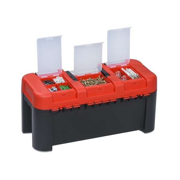 Boîte à outils compact vide avec compartiments dans couvercle Allit