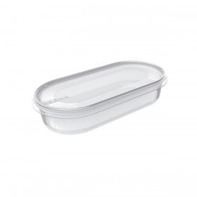 Petite boîte conservation congélation ovale 400 ml Plast team