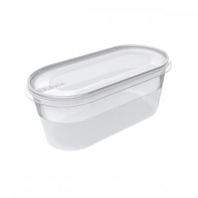 Boîte conservation alimentaire congélation ovale 800 ml Plast team
