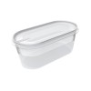 Boîte conservation alimentaire congélation ovale 800 ml Plast team