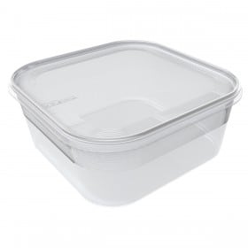 Boîte en plastique alimentaire congélation carrée