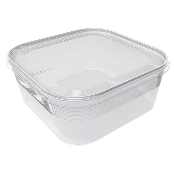 Boîte en plastique alimentaire congélation carrée