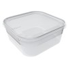 Boîte en plastique alimentaire congélation carrée