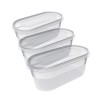 3 Boîtes pour frigidaire et congélateur 800 ml Plast team