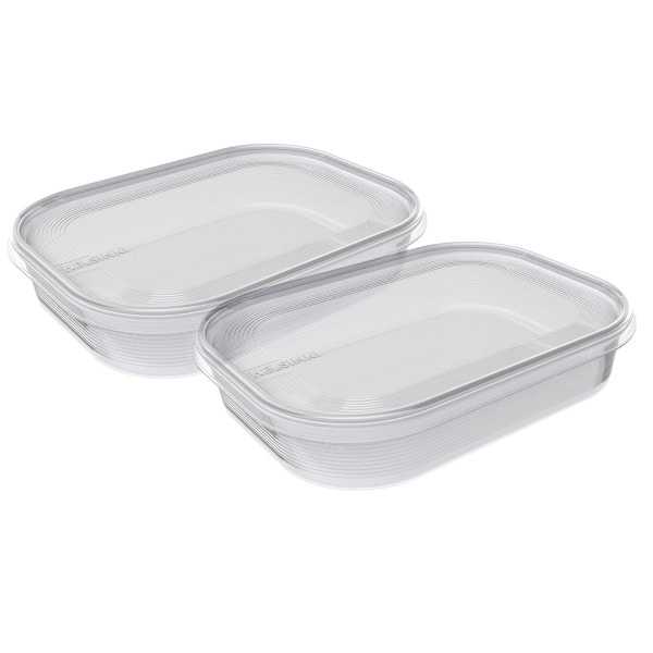 2 Boîtes rectangulaires pour frigo et congélateur 700 ml Plast team
