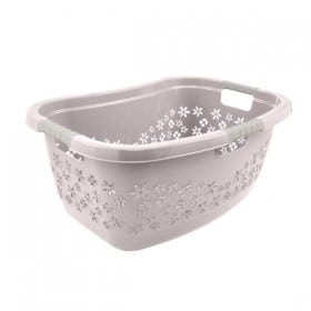 Corbeille à linge ergonomique à poignées souples 50 litres Keeeper
