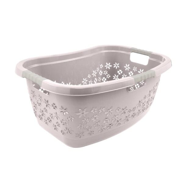Corbeille à linge ergonomique à poignées souples 50 litres Keeeper