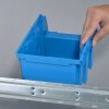 Lot de 4 bacs à bec taille 3 avec rail ProfiPlus Allit ALLIT