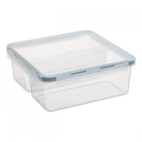 Boite Alimentaire en Plastique Double Compartiments 2 x 1,19 litre Plast team