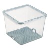 Grande boîte alimentaire hermétique 5,2 L Plast Team avec égouttoir transparent vert