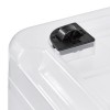 Grande Boîte transparente à roulettes pour ranger les jouets 52 litres KEEEPER