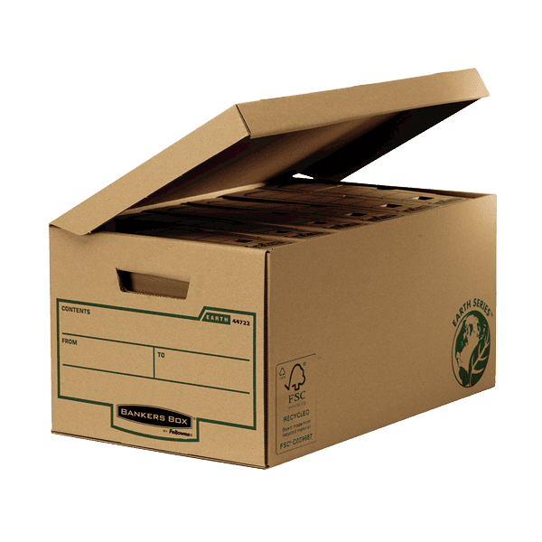 Lot de 10 Boîtes d'Archivage en Carton Recyclé Superposables