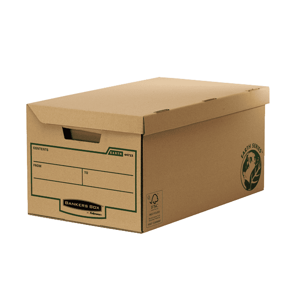 Lot de 10 Boîtes d'Archivage en Carton Recyclé Superposables FELLOWES