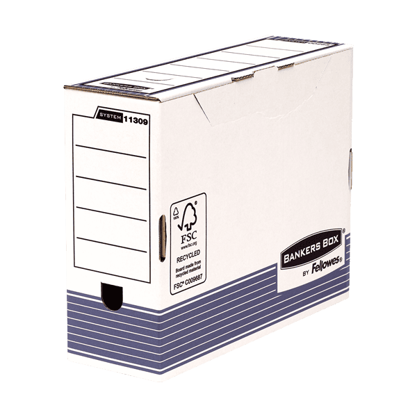 20 Boîtes d'archives en carton A4+ pour charge lourde Largeur 10 cm FELLOWES