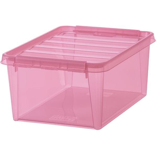 Boite transparente rose