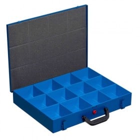 Mallette en métal pour quincaillerie 12 Compartiments M 44H-12 Allit