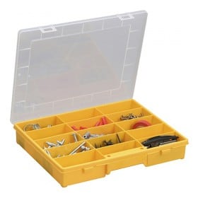 Boîte de rangement jaune 15 compartiments Basic Allit