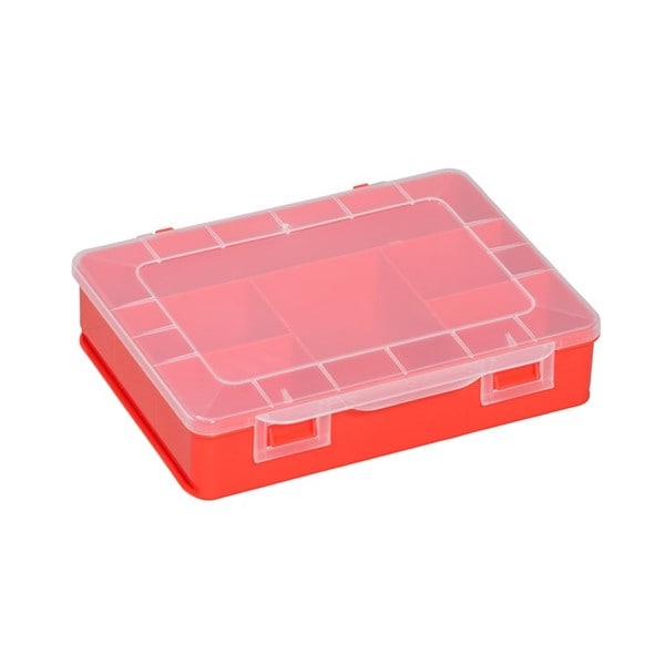 Organiseur rouge 6 compartiments Basic Allit ALLIT