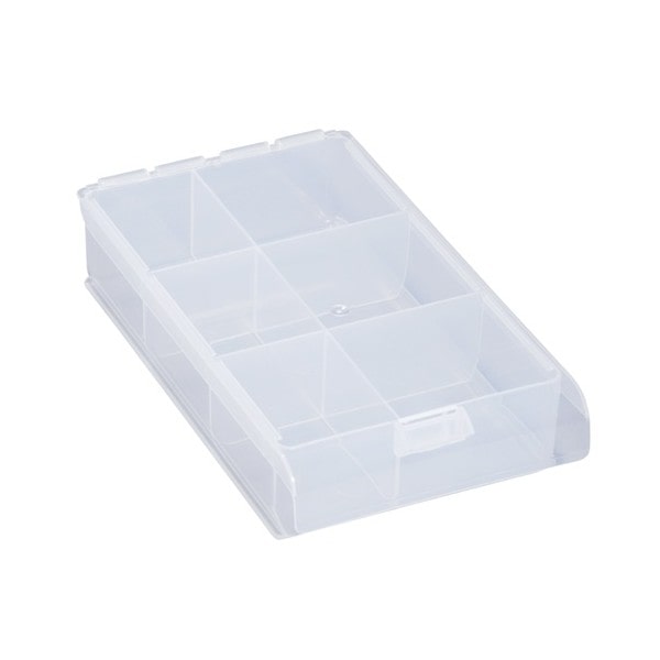 Petit Organiseur transparent 6 compartiments Allit ALLIT