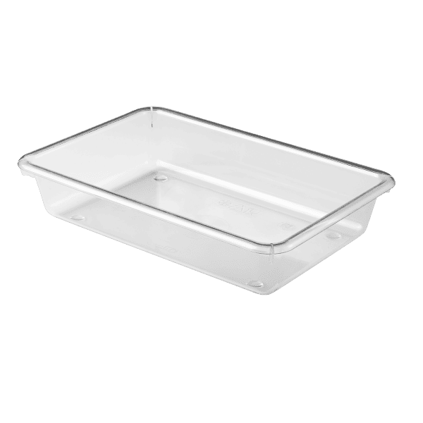 Bac alimentaire plat transparent 3 l 5 l ou 8 litres GILAC