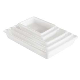 Bac alimentaire plat blanc 10 litres GILAC