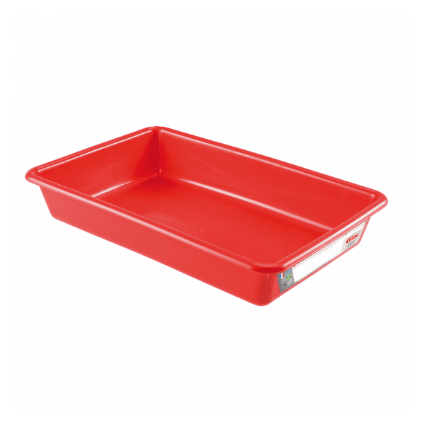 Bac alimentaire plat avec étiquette HACCP 3 litres Gilac