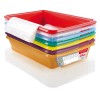 Lot de 7 Bacs plats témoins avec couvercle 3 litres HACCP GILAC