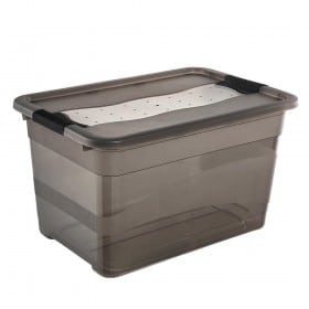 Grande Boîte de rangement à jouet transparente 52 l cornelia Keeeper