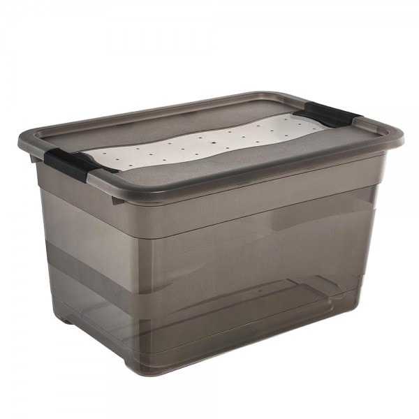 Grande Boîte de rangement à jouet transparente 52 l cornelia Keeeper
