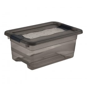 Petite Boîte de rangement transparente 4 litres avec clips de fermeture Keeeper