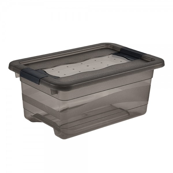 Petite Boîte de rangement transparente 4 litres avec clips de fermeture Keeeper