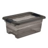 Petite Boîte de rangement transparente 4 litres avec clips de fermeture Keeeper