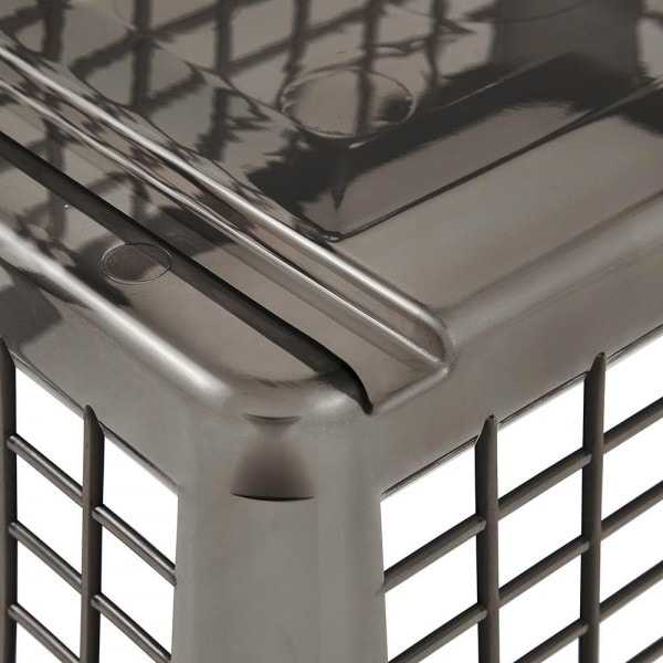 Petite Corbeille en plastique grise verte ou naturel KEEEPER