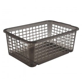 Corbeille de rangement transparente Hauteur 11cm Keeeper