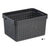 Corbeille de rangement noire pour bureau ou Salle de Bain L
