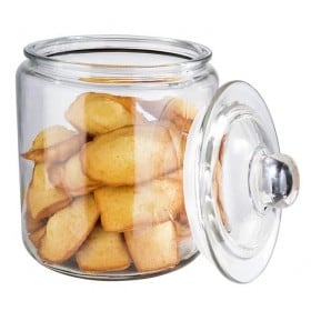Bocal de conservation en verre pour biscuits