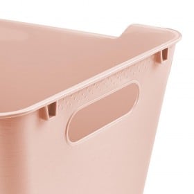 Bac de rangement bleu avec poignées 12 litres
