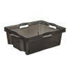 Caisse de rangement transparente plate 16 litres