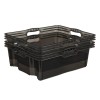 Caisse de rangement transparente plate 16 litres