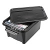 Boîte de rangement robuste Noire 32 litres pour Garage