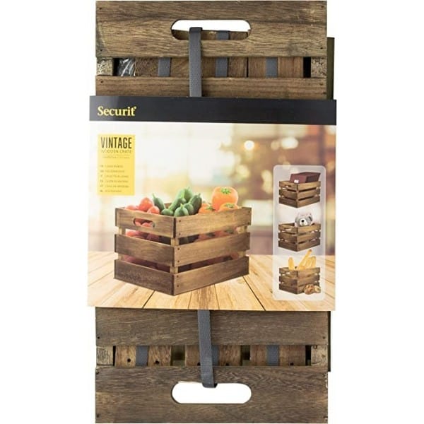 Grande Caisse en bois Vintage Laqué Tablecaddy Securit