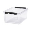 Boîte de rangement transparente 14 litres avec couvercle
