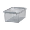 Boîte de rangement grise transparente 14 litres