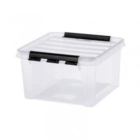 Boîte de rangement avec couvercle empilable 8 litres