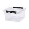Boîte de rangement avec couvercle empilable 8 litres