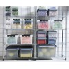 Boîte de rangement avec couvercle empilable 8 litres